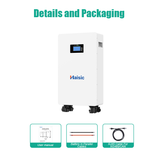 Haisic 15.6kWh 51.2V 305Ah LiFePO4 Home Energy Storage Battery with Smart Touchscreen