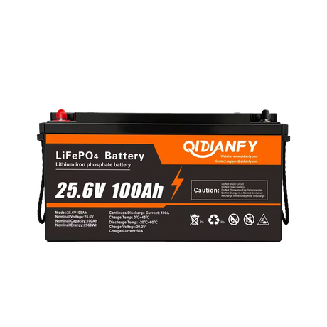 Qidianfy 24V 100Ah LiFePO4