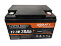 12.8V 30Ah LiFePO4 Lithium Battery | Compact Deep Cycle Power for Backup, Solar & Marine by Qidianfy