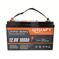 12.8V 100Ah LiFePO4 Lithium Battery | High & Economy Options, Deep Cycle for RV, Solar & Marine by Qidianfy