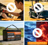 Qidianfy 12V 100Ah LiFePO4 Lithium Battery