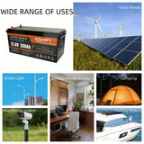 Qidianfy 12V 200Ah LiFePO4 Lithium Battery