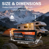 Qidianfy 12V 300Ah LiFePO4 Lithium Battery