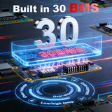 Qidianfy 12V 30Ah LiFePO4 Lithium Battery