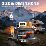 Qidianfy 12V 314Ah LiFePO4 Lithium Battery | LCD Display