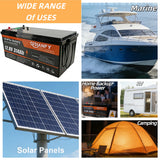 Qidianfy 12V 314Ah LiFePO4 Lithium Battery | LCD Display