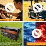 Qidianfy 12V 314Ah LiFePO4 Lithium Battery | LCD Display