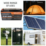 Qidianfy 24V 100Ah LiFePO4 Lithium Battery