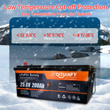 Qidianfy 24V 200Ah LiFePO4 Lithium Battery | 200A BMS