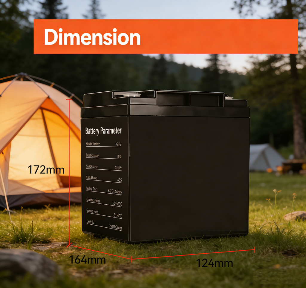 12.8V 30Ah LiFePO4 Lithium Battery | Compact Deep Cycle Power for Backup, Solar & Marine by Qidianfy